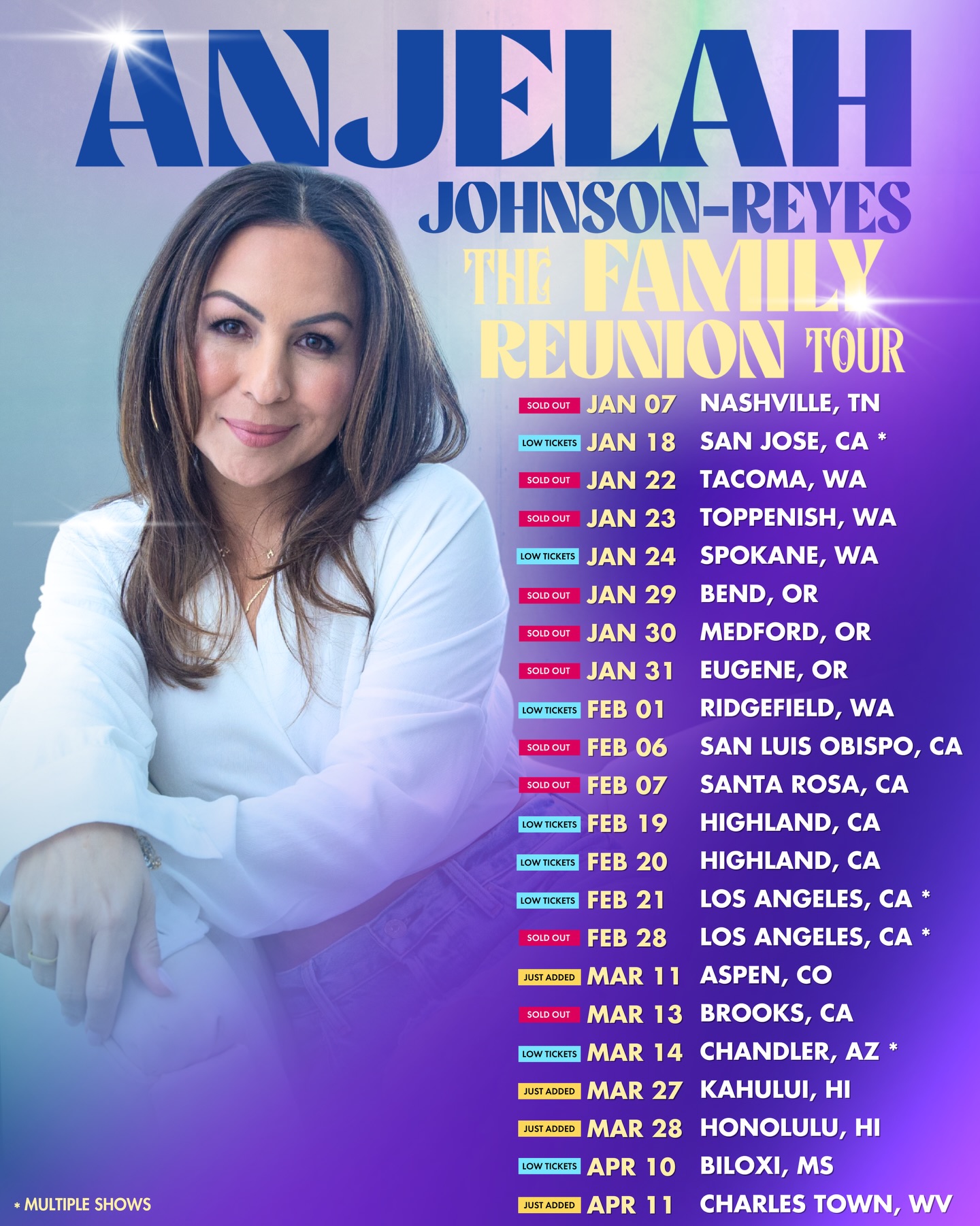 Anjelah Johnson-Reyes The Family Reunion Tour Poster 2026